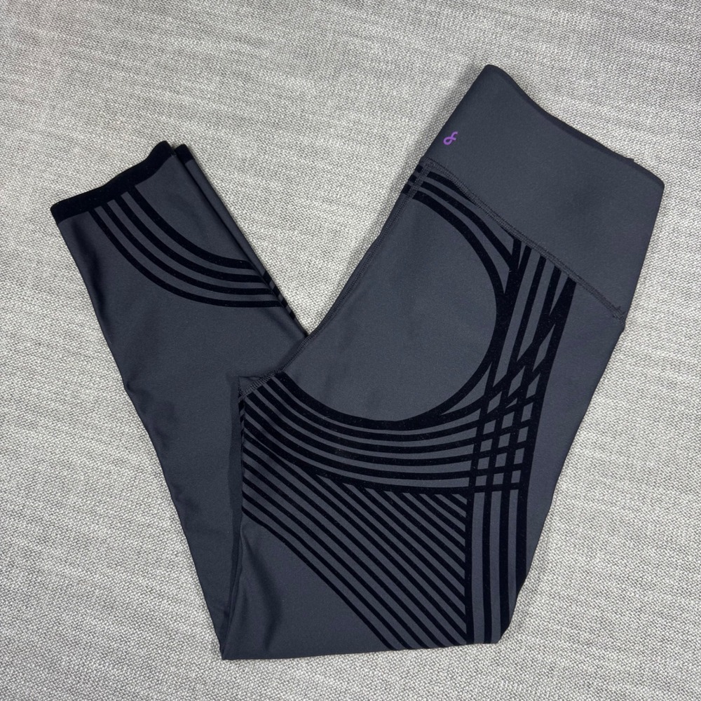 Fanka Body Sculpt High Waisted Leggings Black Size Medium 7/8 Length